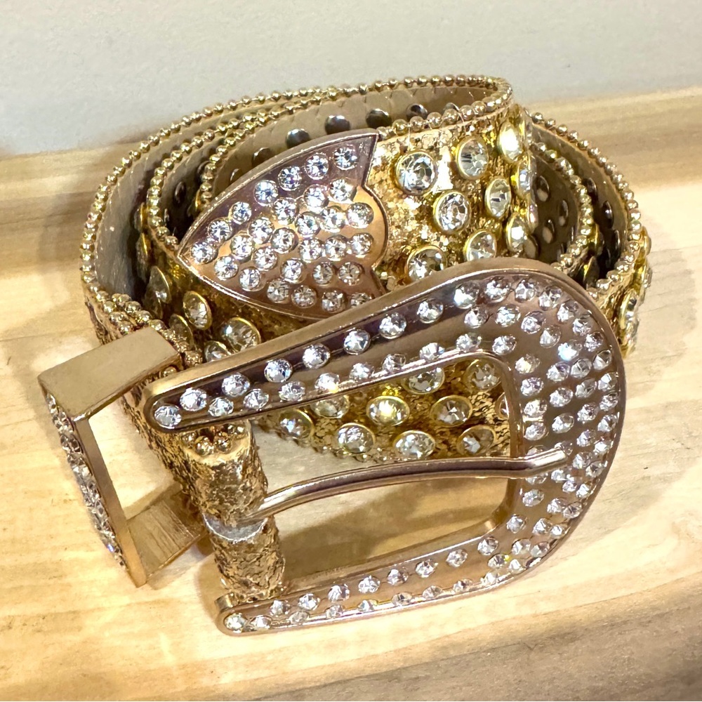 Gold Rhinestone Belt